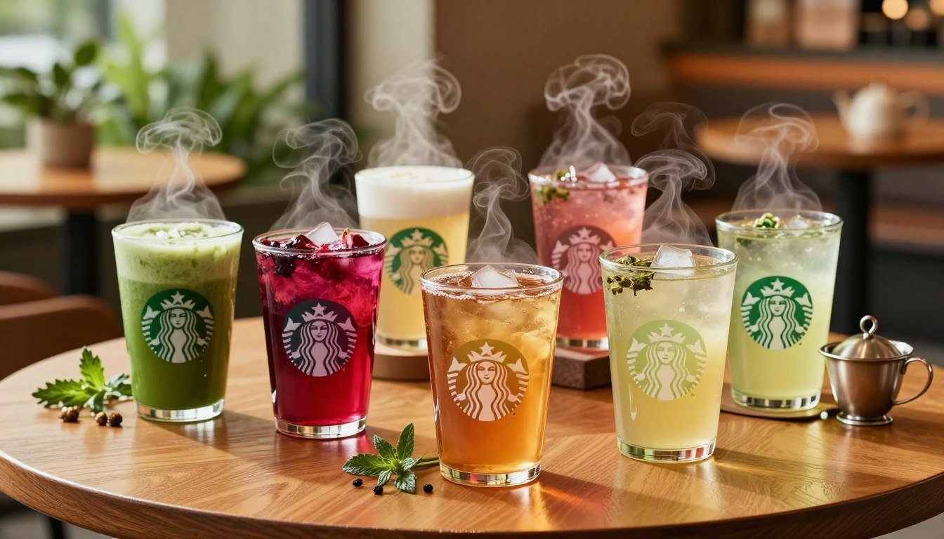 starbucks tea menu